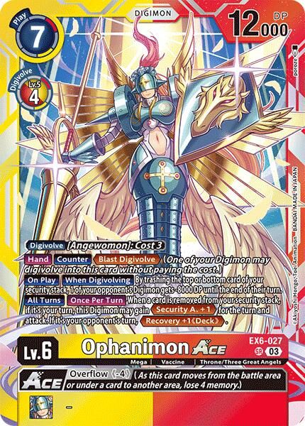 Ophanimon Ace EX6-027 [ Inglese / Giapponese ]