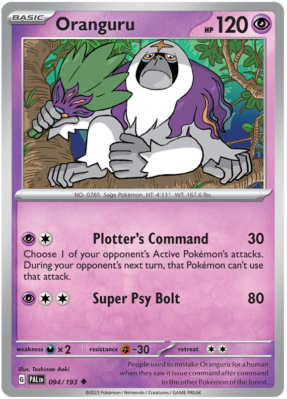Oranguru - Evoluzioni a Paldea 094/193 [ Italiano ]