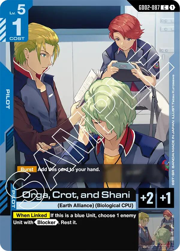 Orga, Crot, and Shani GD02-087 [ Inglese / Giapponese ]