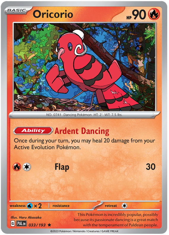 Oricorio - Evoluzioni a Paldea 033/193 [ Italiano ]