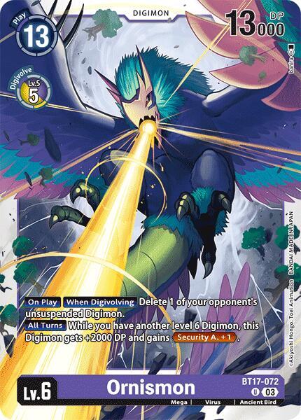 Ornismon BT17-072 [ Inglese / Giapponese ]