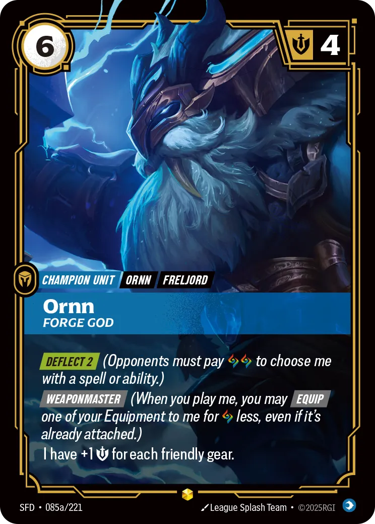 Ornn - Forge God (RARE) [ Inglese / Cinese Semplificato ]