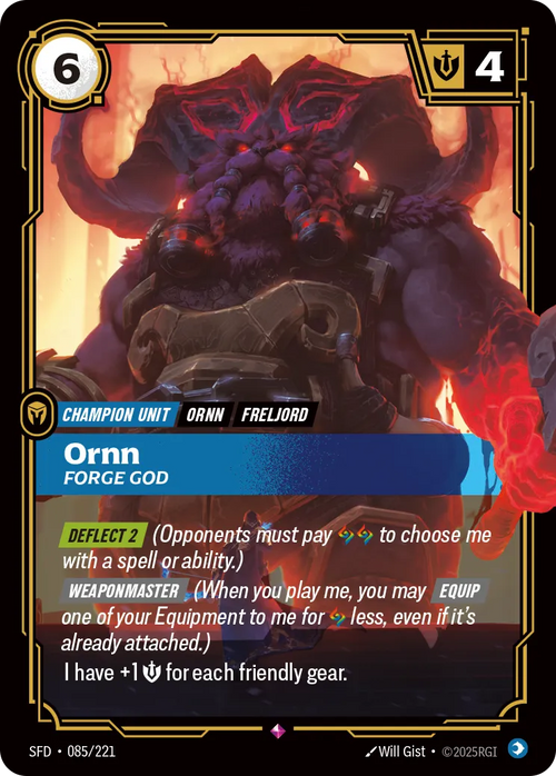 Ornn - Forge God (RARE) [ Inglese / Cinese Semplificato ]