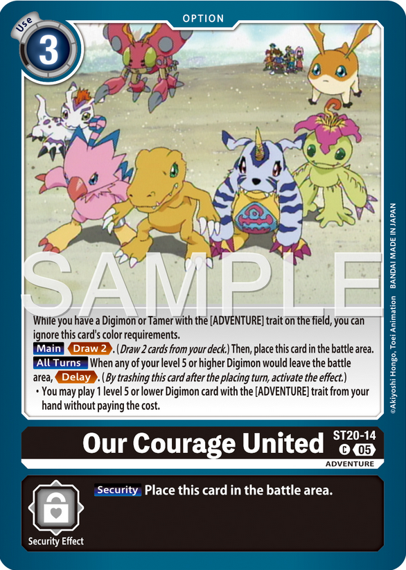 Our Courage United ST20-14 [ Inglese / Giapponese ]