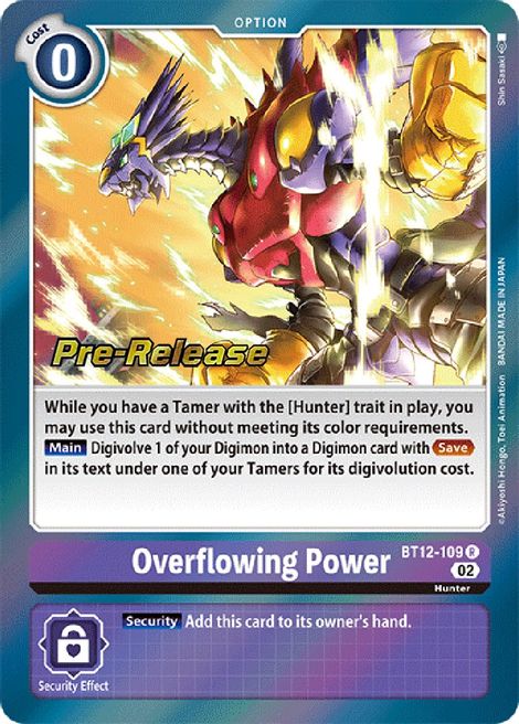 Overflowing Power BT12-109 [ Inglese / Giapponese ]