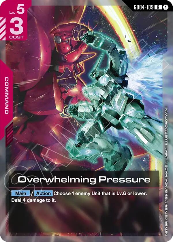 Overwhelming Pressure GD04-109 [ Inglese / Giapponese ]