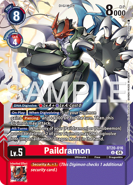 Paildramon BT20-016 [ Inglese / Giapponese ]