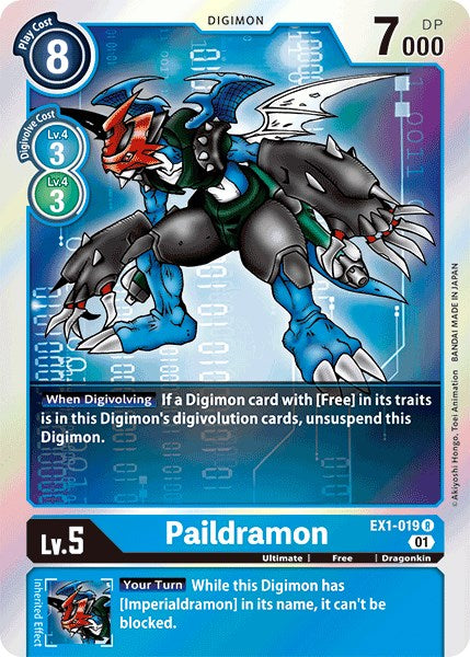 Paildramon EX1-019 [ Inglese / Giapponese ]