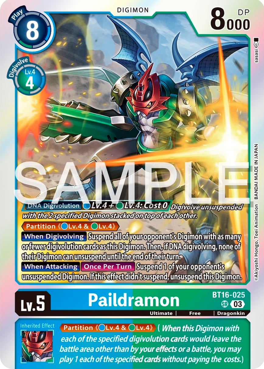Paildramon BT16-025 [ Inglese / Giapponese ]