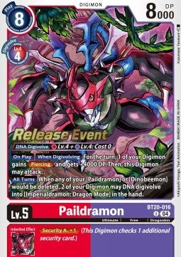 Paildramon BT20-016 [ Inglese / Giapponese ]
