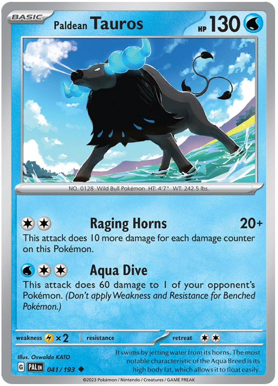 Tauros di Paldea - Evoluzioni a Paldea 041/193 [ Italiano ]