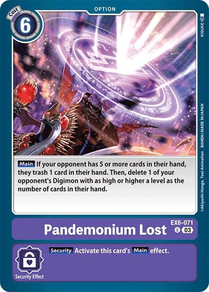 Pandemonium Lost EX6-071 [ Inglese / Giapponese ]