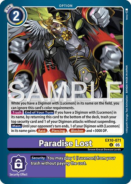 Paradise Lost EX10-071 [ Inglese / Giapponese ]