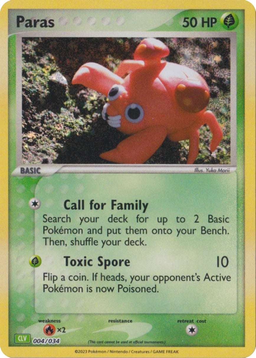 Paras - Pokémon TCG Classic: Venusaur & Lugia ex Deck 004/034 [ Inglese ]