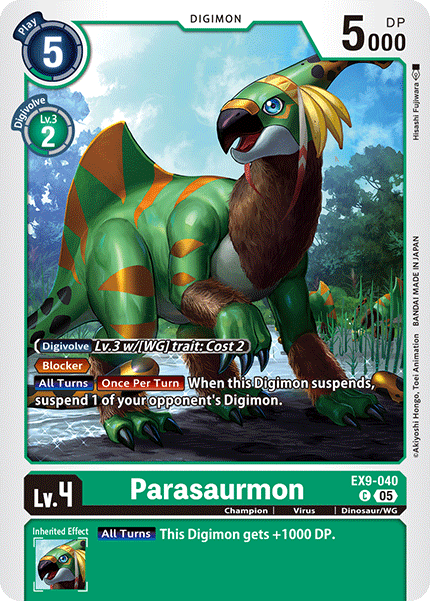 Parasaurmon EX9-040 [ Inglese / Giapponese ]