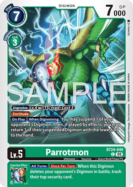 Parrotmon BT24-049 [ Inglese / Giapponese ]