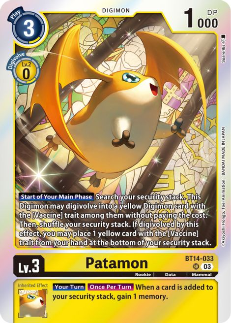 Patamon BT14-033 [ Inglese / Giapponese ]