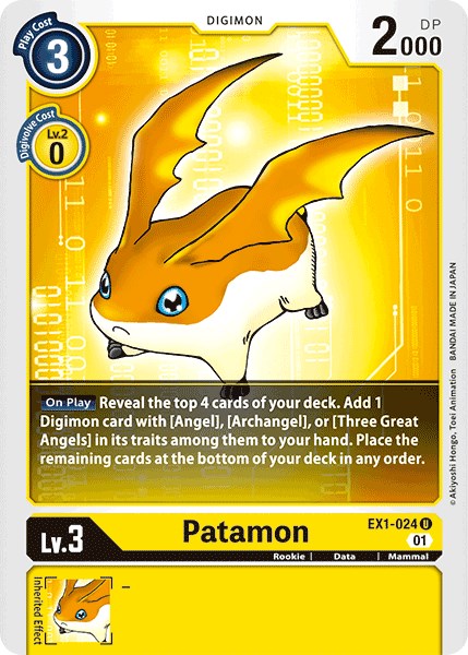 Patamon EX1-024 [ Inglese / Giapponese ]