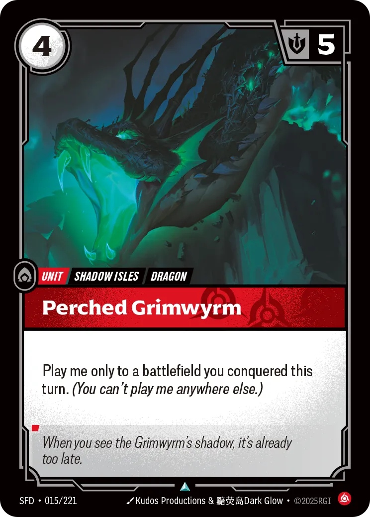Perched Grimwyrm [ Inglese / Cinese Semplificato ]