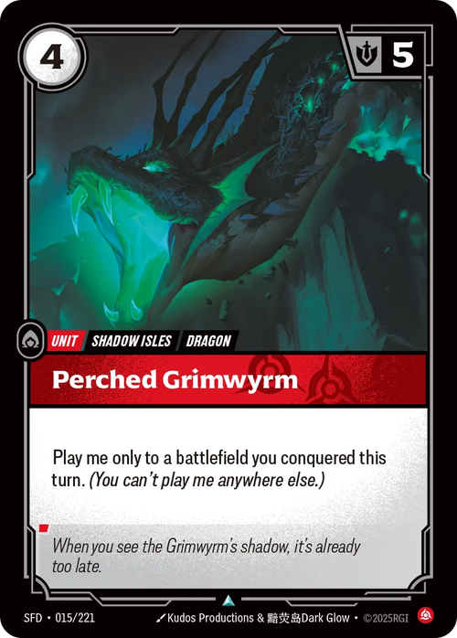 Perched Grimwyrm [ Inglese / Cinese Semplificato ]