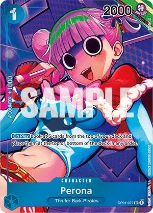 Perona OP01-077 [ Inglese / Giapponese / Francese / Cinese Semplificato ]