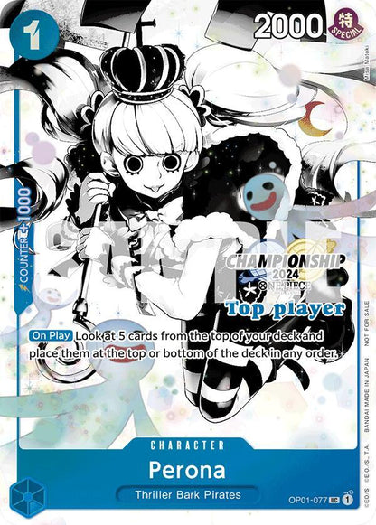 Perona OP01-077 [ Inglese / Giapponese / Francese / Cinese Semplificato ]