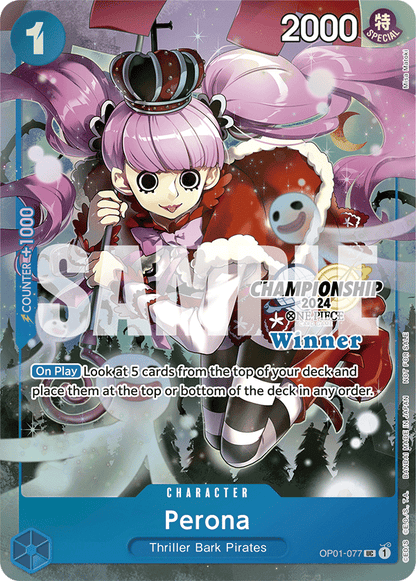 Perona OP01-077 [ Inglese / Giapponese / Francese / Cinese Semplificato ]