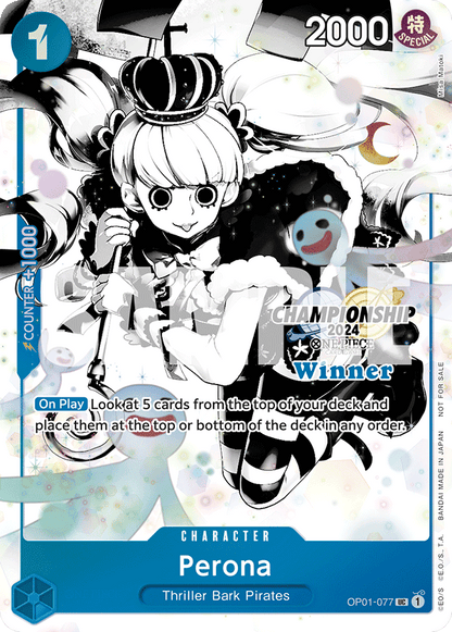 Perona OP01-077 [ Inglese / Giapponese / Francese / Cinese Semplificato ]