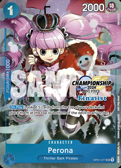 Perona OP01-077 [ Inglese / Giapponese / Francese / Cinese Semplificato ]