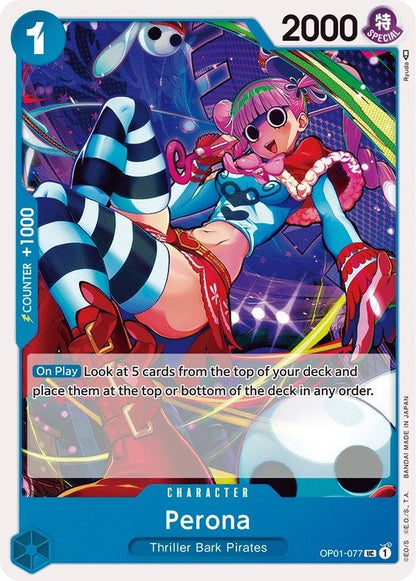 Perona OP01-077 [ Inglese / Giapponese / Francese / Cinese Semplificato ]