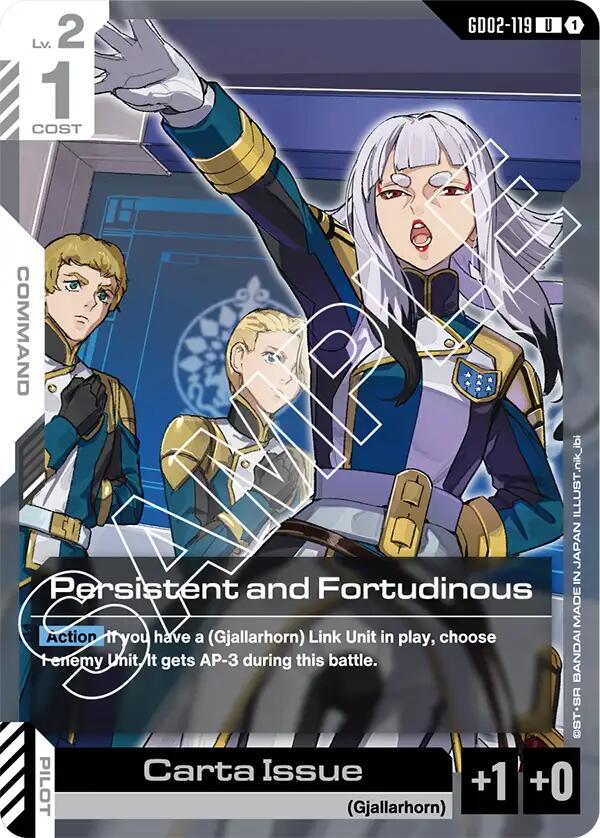 Persistent and Fortudinous GD02-119 [ Inglese / Giapponese ]