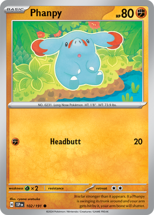 Phanpy - Scintille Folgoranti 102/191 [ Italiano / Inglese ]