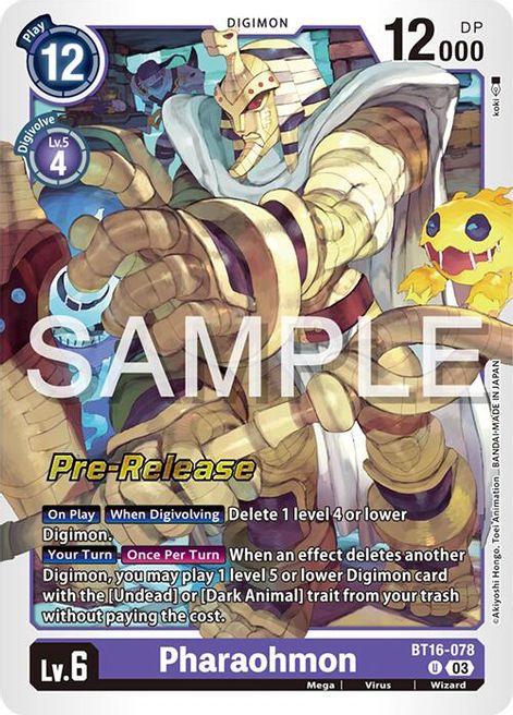 Pharaohmon BT16-078 [ Inglese / Giapponese ]