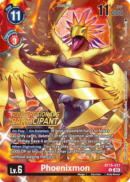 Phoenixmon BT15-017 [ Inglese / Giapponese ]