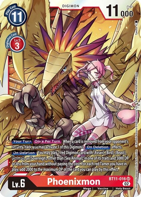 Phoenixmon BT11-016 [ Inglese / Giapponese ]