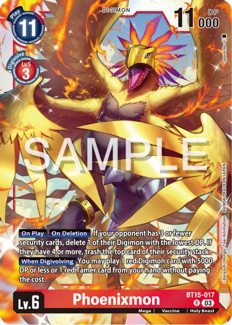 Phoenixmon BT15-017 [ Inglese / Giapponese ]