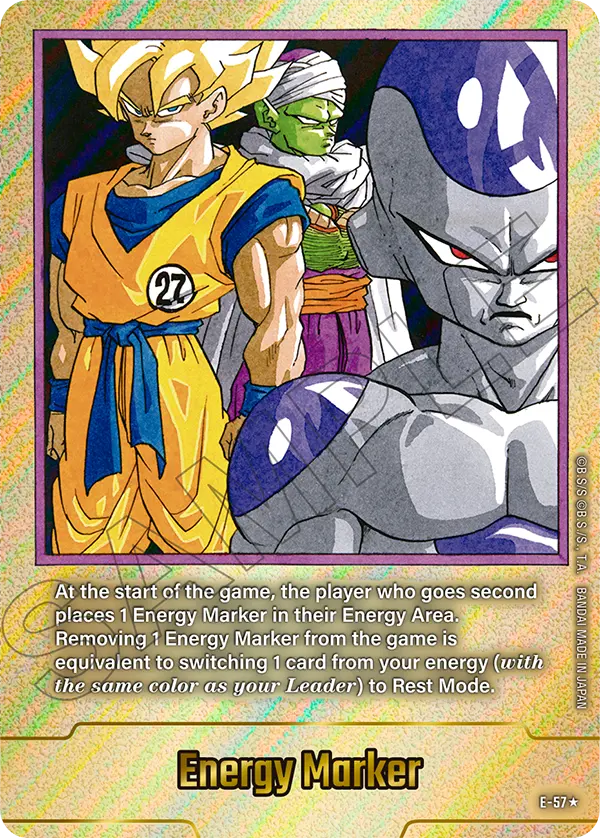 "Goku, Piccolo & Frieza" Energy Marker E-57 [ Inglese / Giapponese ]