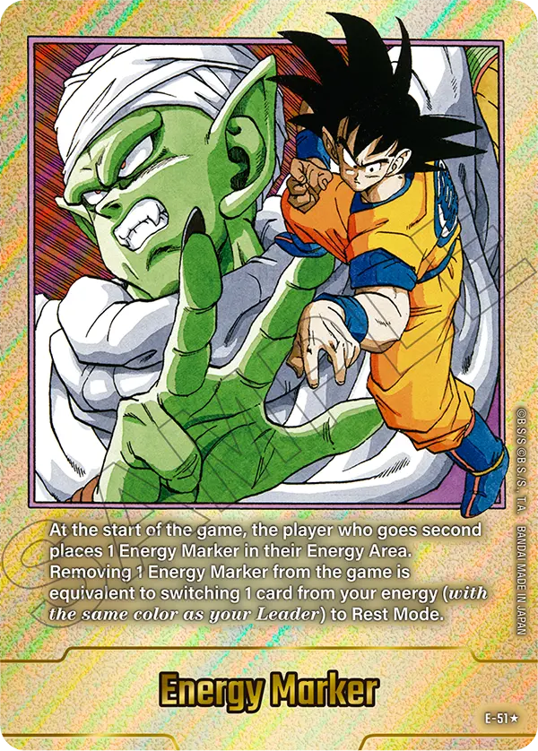 "Piccolo & Son Goku" Energy Marker E-51 [ Inglese / Giapponese ]
