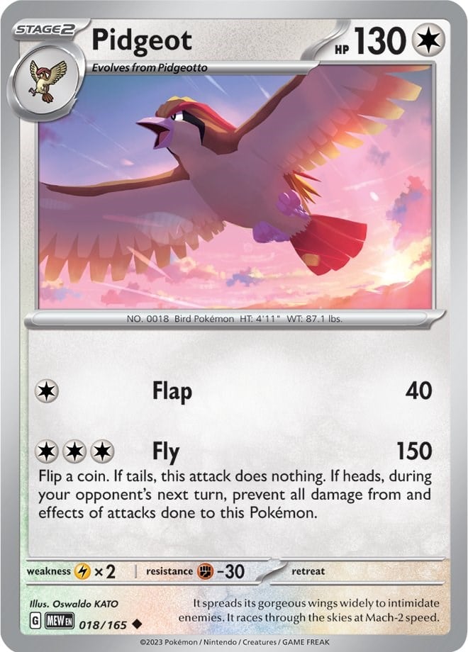 Pidgeot - 151 018/165 [ Italiano / Inglese ]