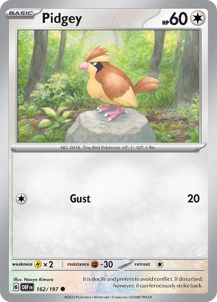 Pidgey - Ossidiana Infuocata 162/197 [ Italiano ]