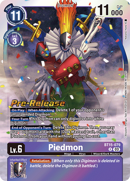 Piedmon BT15-079 [ Inglese / Giapponese ]