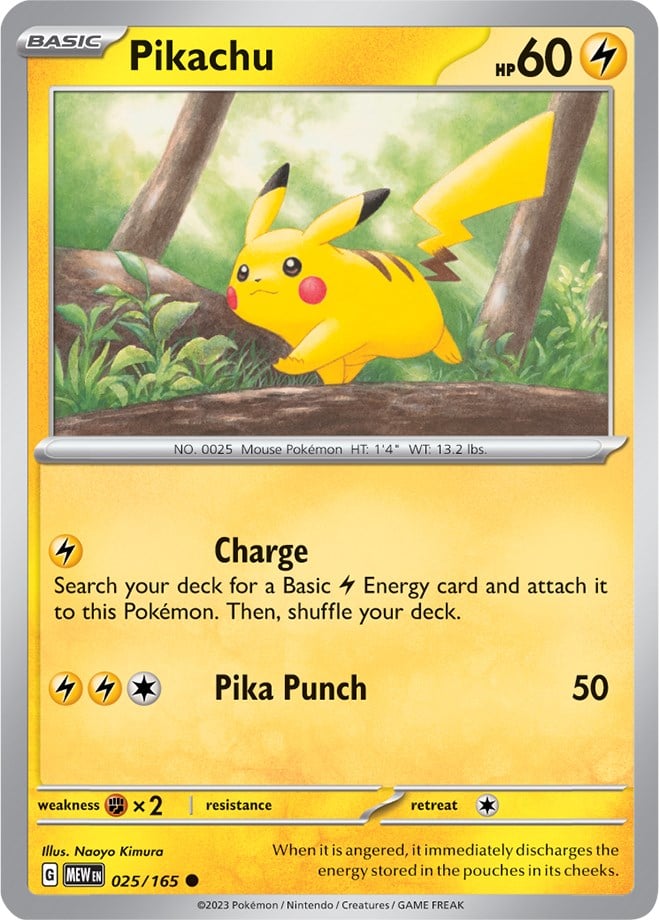 Pikachu - 151 025/165 [ Italiano / Inglese ]