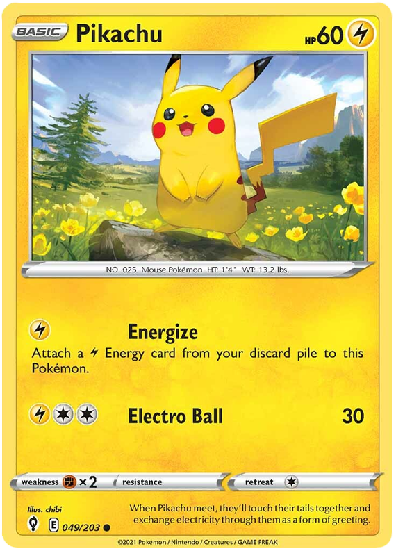 Pikachu - Evoluzioni Eteree 049/203 [ Italiano / Inglese ]