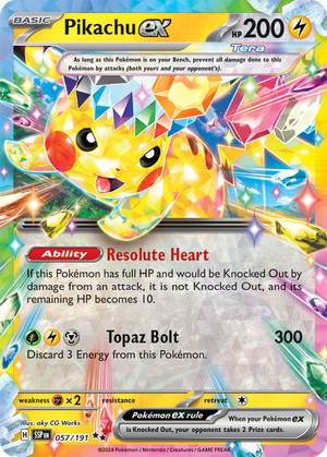 Pikachu-ex - Scintille Folgoranti 057/191 [ Italiano / Inglese ]