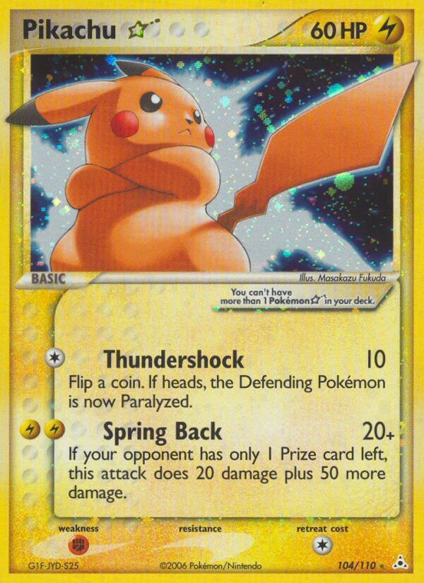 Pikachu ☆ Gold Star - EX Fantasmi di Holon 104/110 [ Italiano / Inglese ]
