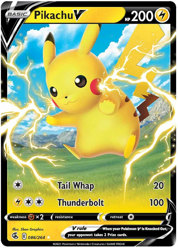 Pikachu V - Colpo Fusione 086/264 [ Italiano / Inglese ]
