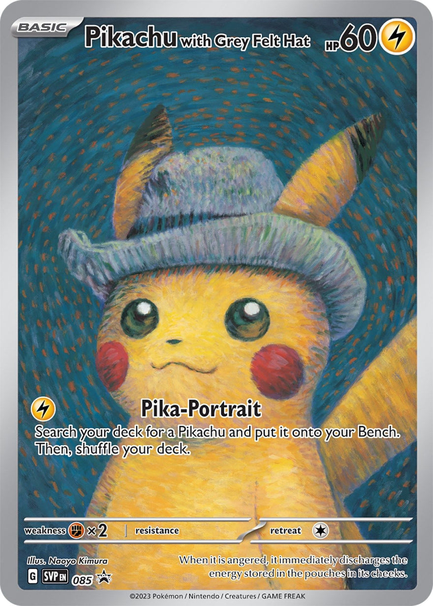 Pikachu with Grey Felt Hat - SVP Black Star Promos SVP 085 [ Inglese ]