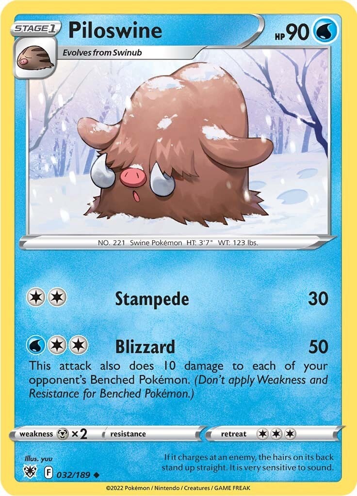 Piloswine - Lucentezza Siderale 032/189 [ Italiano / Inglese ]