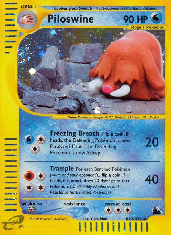 Piloswine - Skyridge 24/144 [ Italiano / Inglese ]