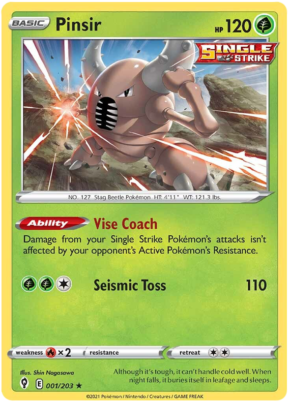 Pinsir - Evoluzioni Eteree 001/203 [ Italiano / Inglese ]